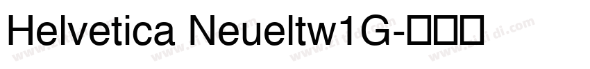 Helvetica Neueltw1G字体转换